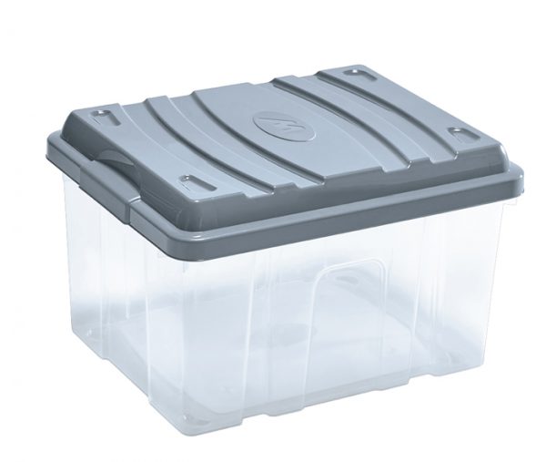 scatola per riporre oggetti in plastica con coperchio