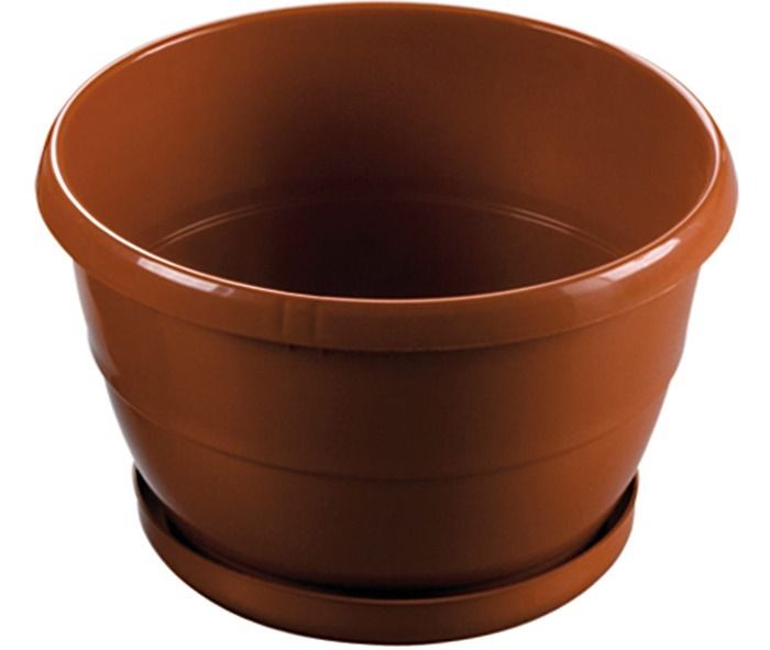 vaso con sottovaso per piante