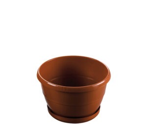 vaso con sottovaso per piante